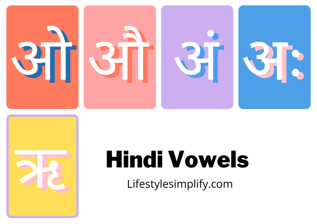 Varnamala Hindi Vowels